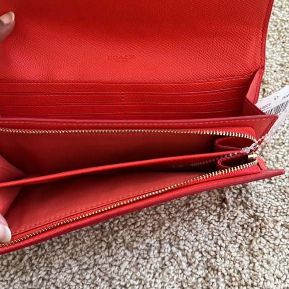 New! COACH watermelon slim envelope wallet! - Picture 5 of 11